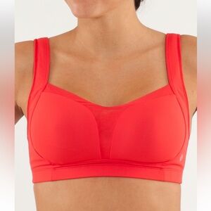 Lululemon Sports Bra  Ta Ta Tamer in Love Red Sz 6
